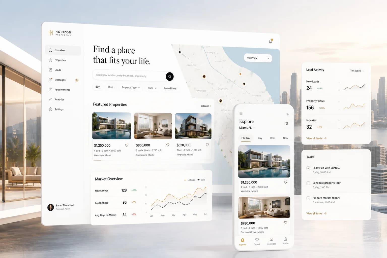Imobiliário, com clareza.